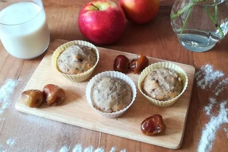Muffin alle mele senza zucchero
