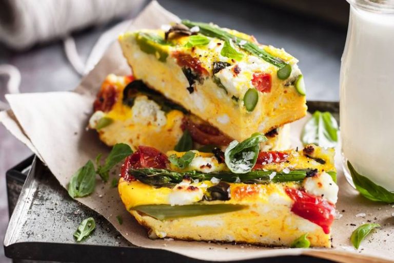 Asparago-tomato frittata