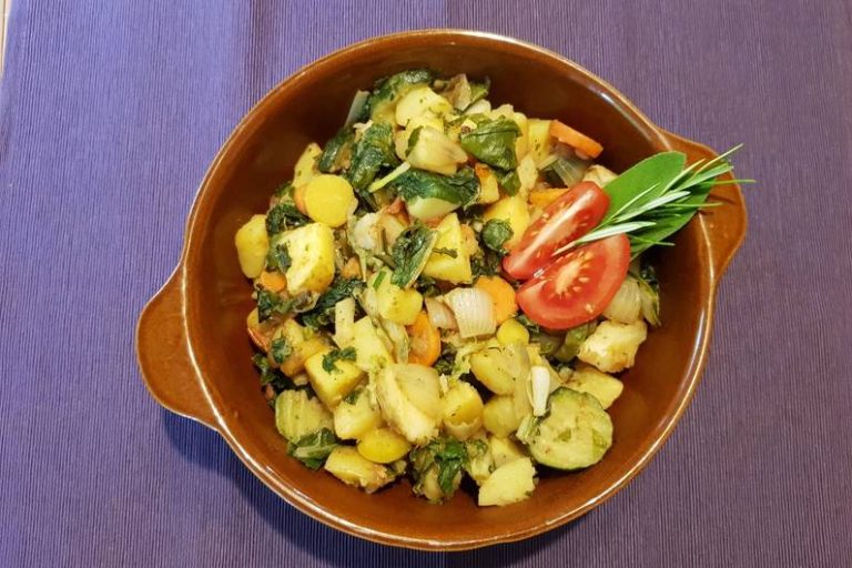 Padella vegetale piccante con bietola